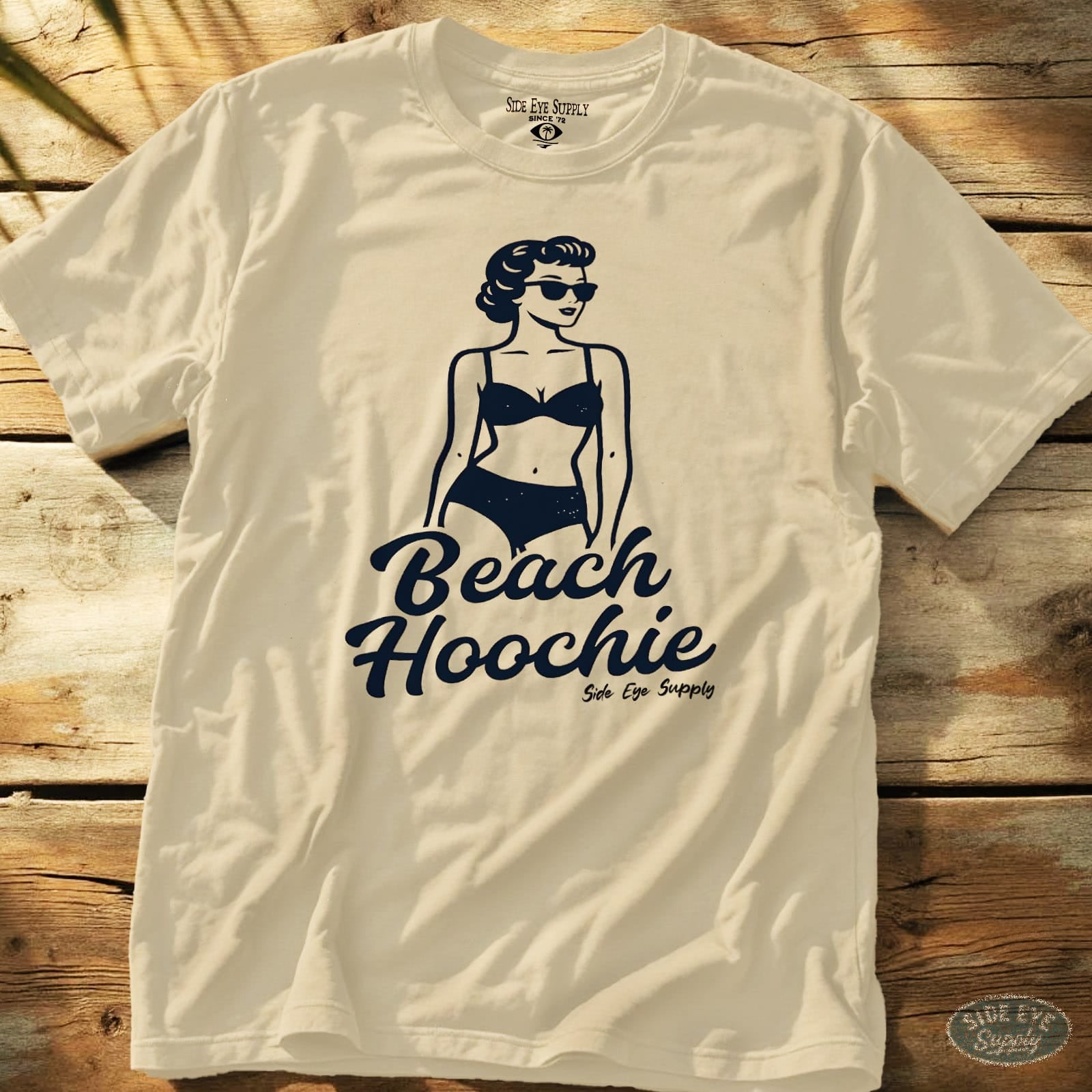 Beach Hoochie Tee Natural / S - by Side Eye Supply - Surf Beach Life Apparel