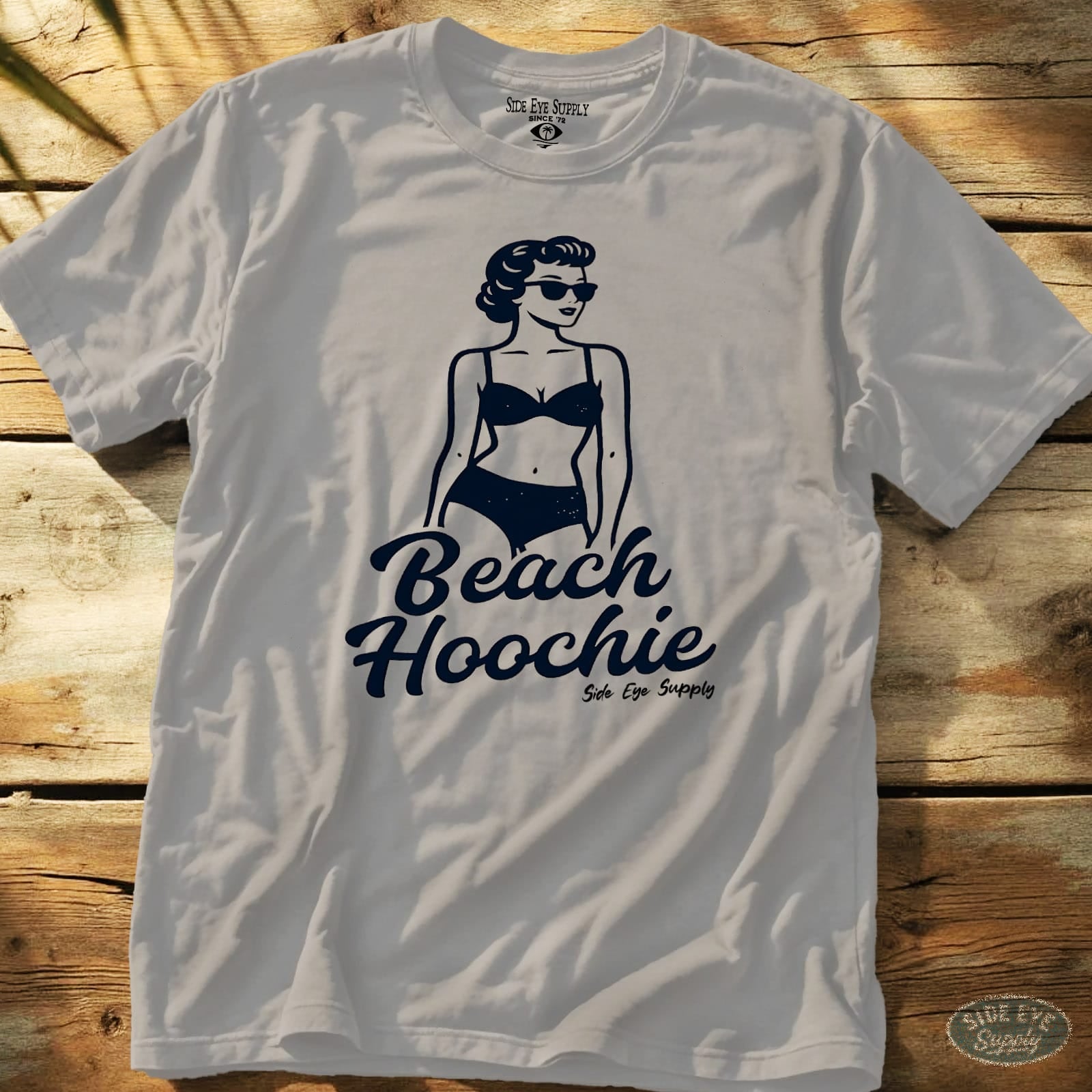 Beach Hoochie Tee Ice Grey / S - by Side Eye Supply - Surf Beach Life Apparel