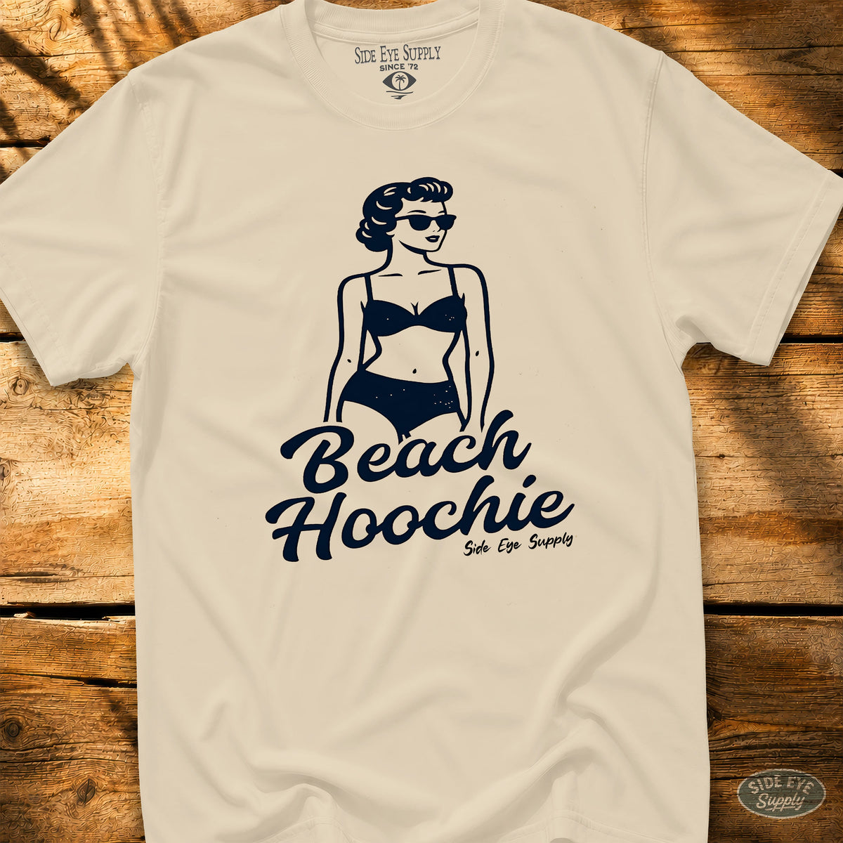 Beach Hoochie Tee Natural / S - by Side Eye Supply - Surf Beach Life Apparel