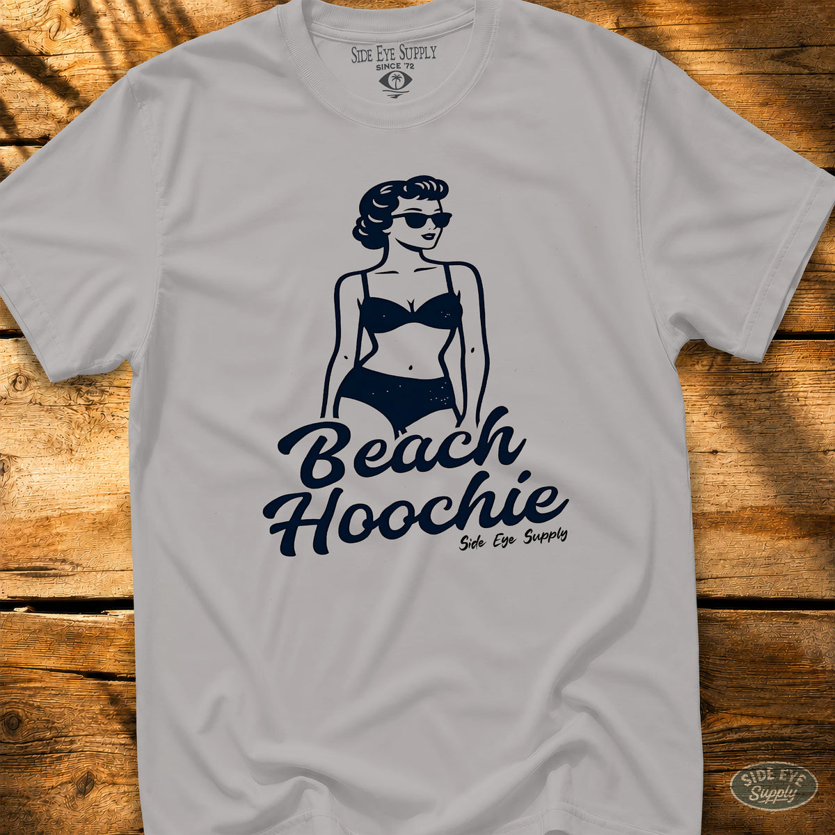 Beach Hoochie Tee Ice Grey / S - by Side Eye Supply - Surf Beach Life Apparel
