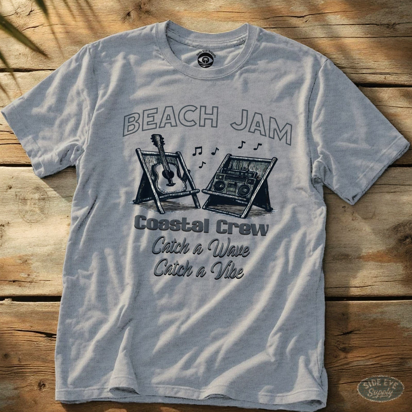 Beach Jam Tee Sport Grey / S - by Side Eye Supply - Surf Beach Life Apparel