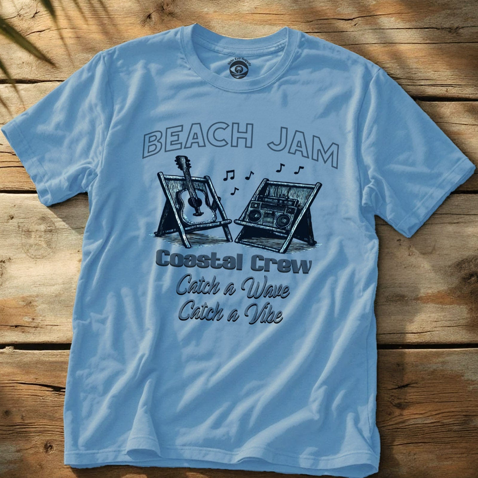 Beach Jam Tee Light Blue / S - by Side Eye Supply - Surf Beach Life Apparel