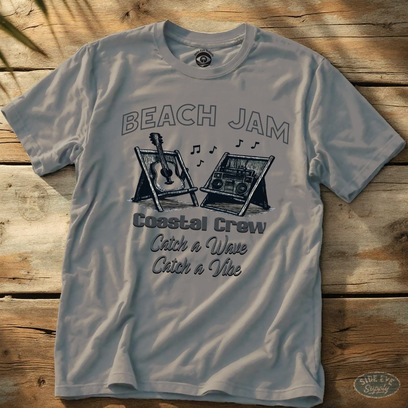 Beach Jam Tee Ice Grey / S - by Side Eye Supply - Surf Beach Life Apparel