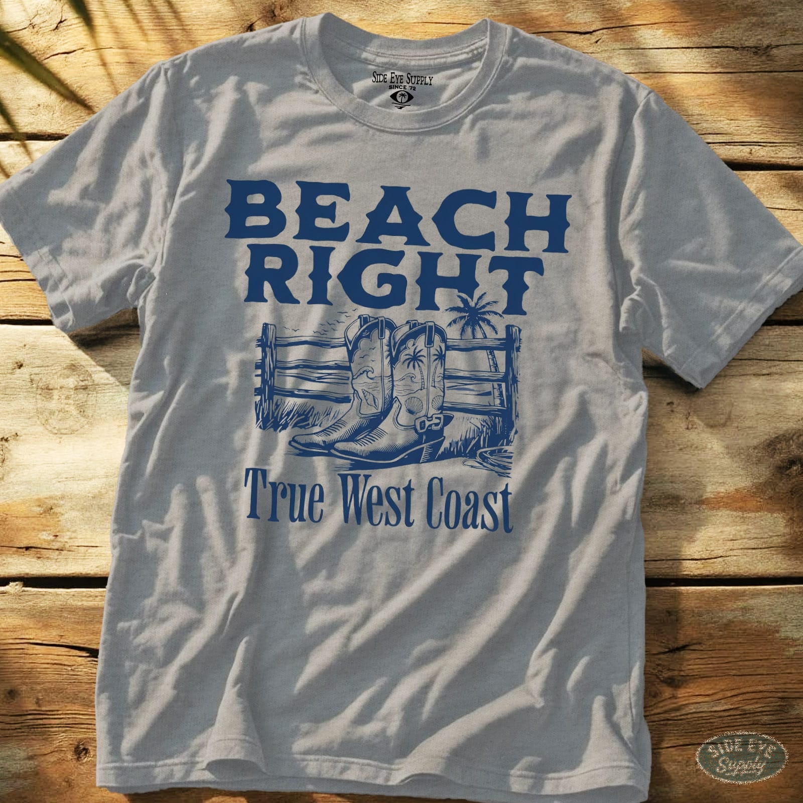 Beach Right Tee Sport Grey / S - by Side Eye Supply - Surf Beach Life Apparel