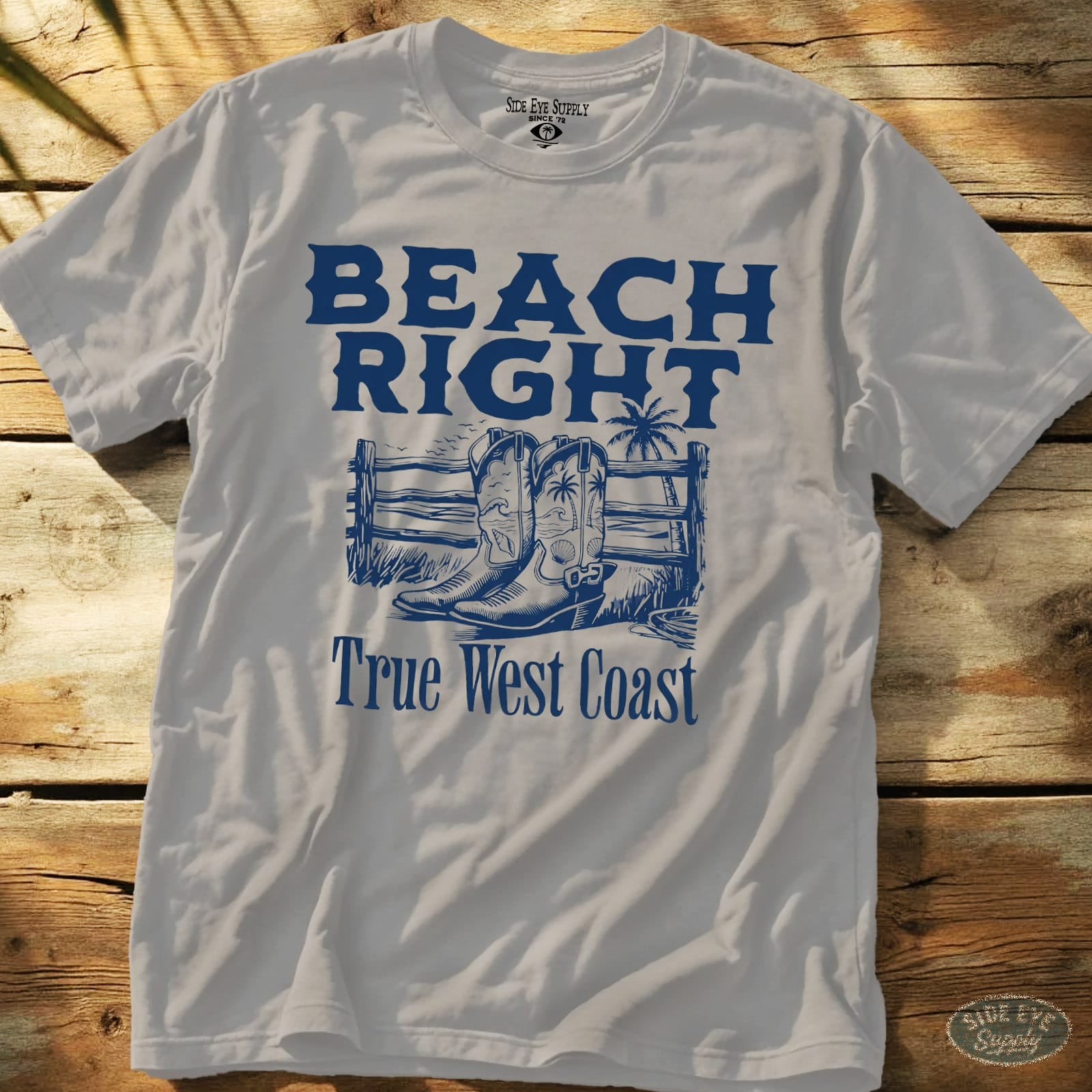 Beach Right Tee Ice Grey / S - by Side Eye Supply - Surf Beach Life Apparel
