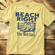 Beach Right Tee Cornsilk / S - by Side Eye Supply - Surf Beach Life Apparel