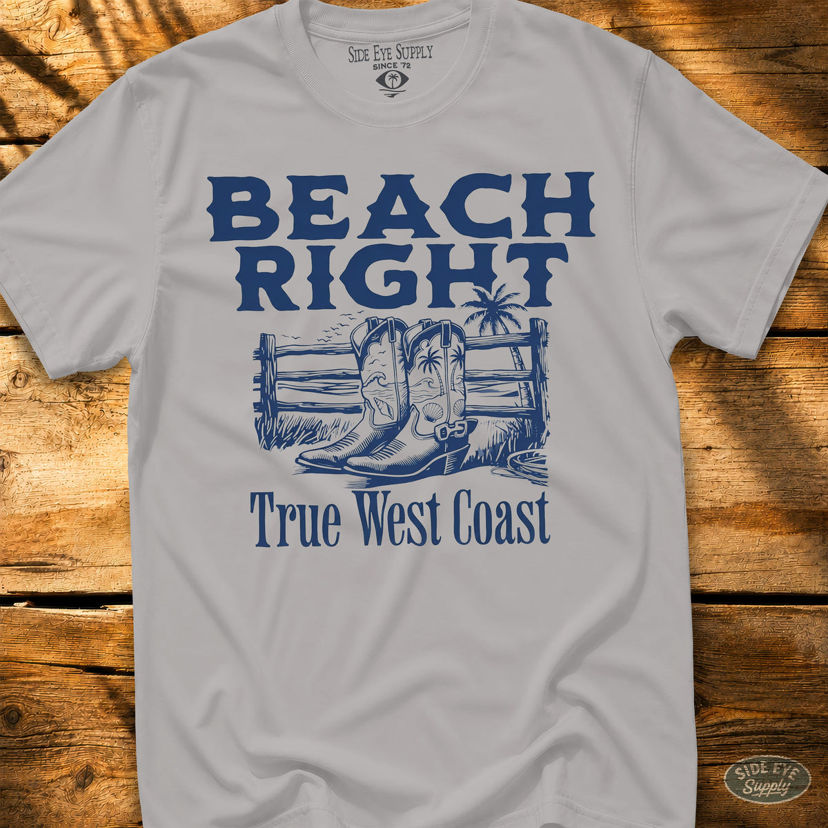 Beach Right Tee Ice Grey / S - by Side Eye Supply - Surf Beach Life Apparel