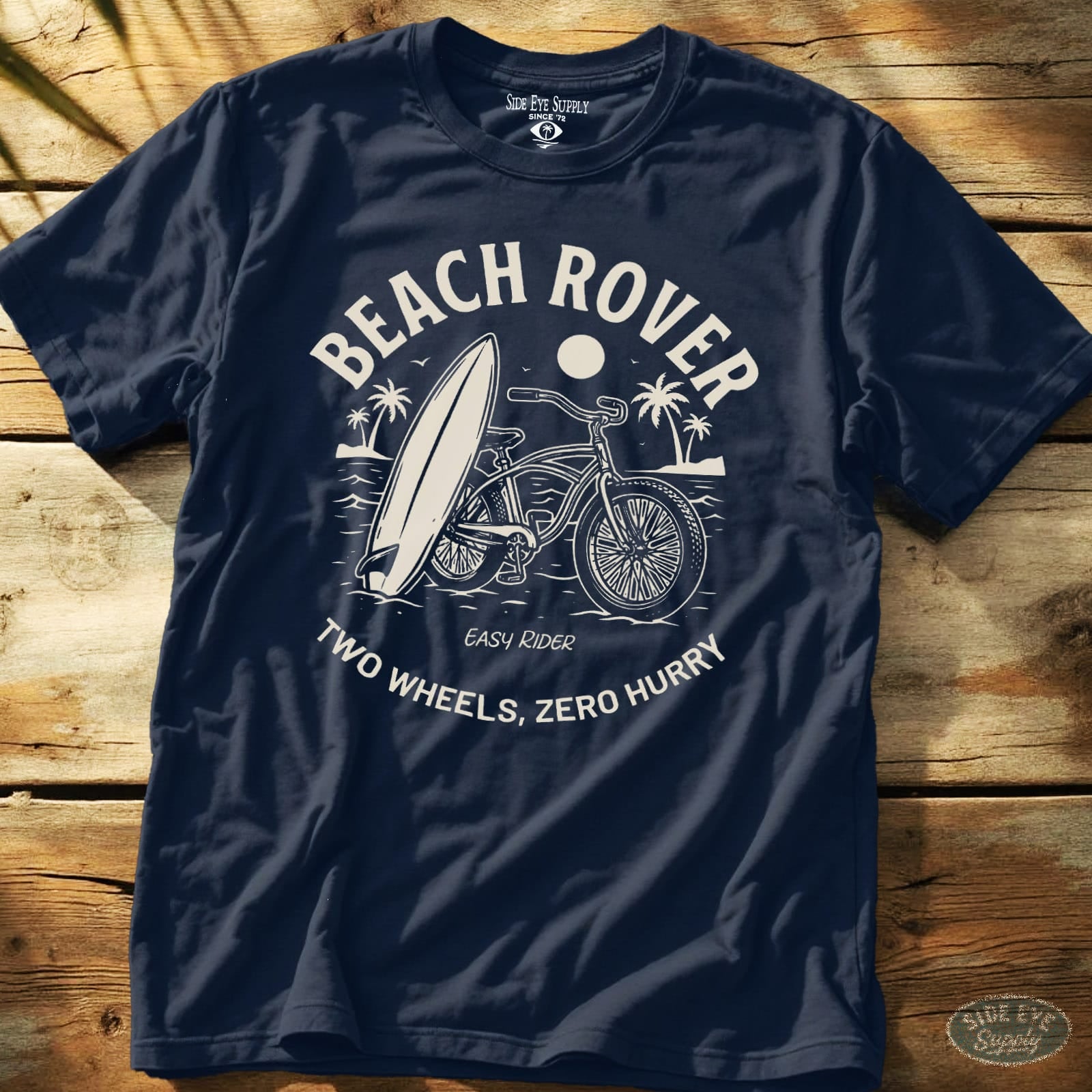 Beach Rover Tee Navy / S - by Side Eye Supply - Surf Beach Life Apparel