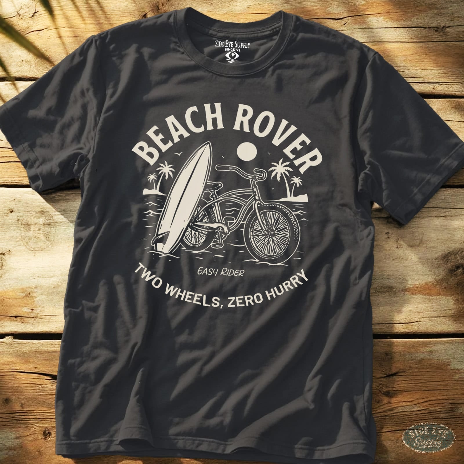 Beach Rover Tee Charcoal / S - by Side Eye Supply - Surf Beach Life Apparel