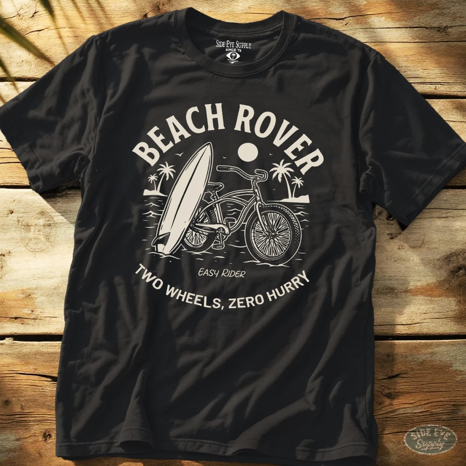 Beach Rover Tee Black / S - by Side Eye Supply - Surf Beach Life Apparel