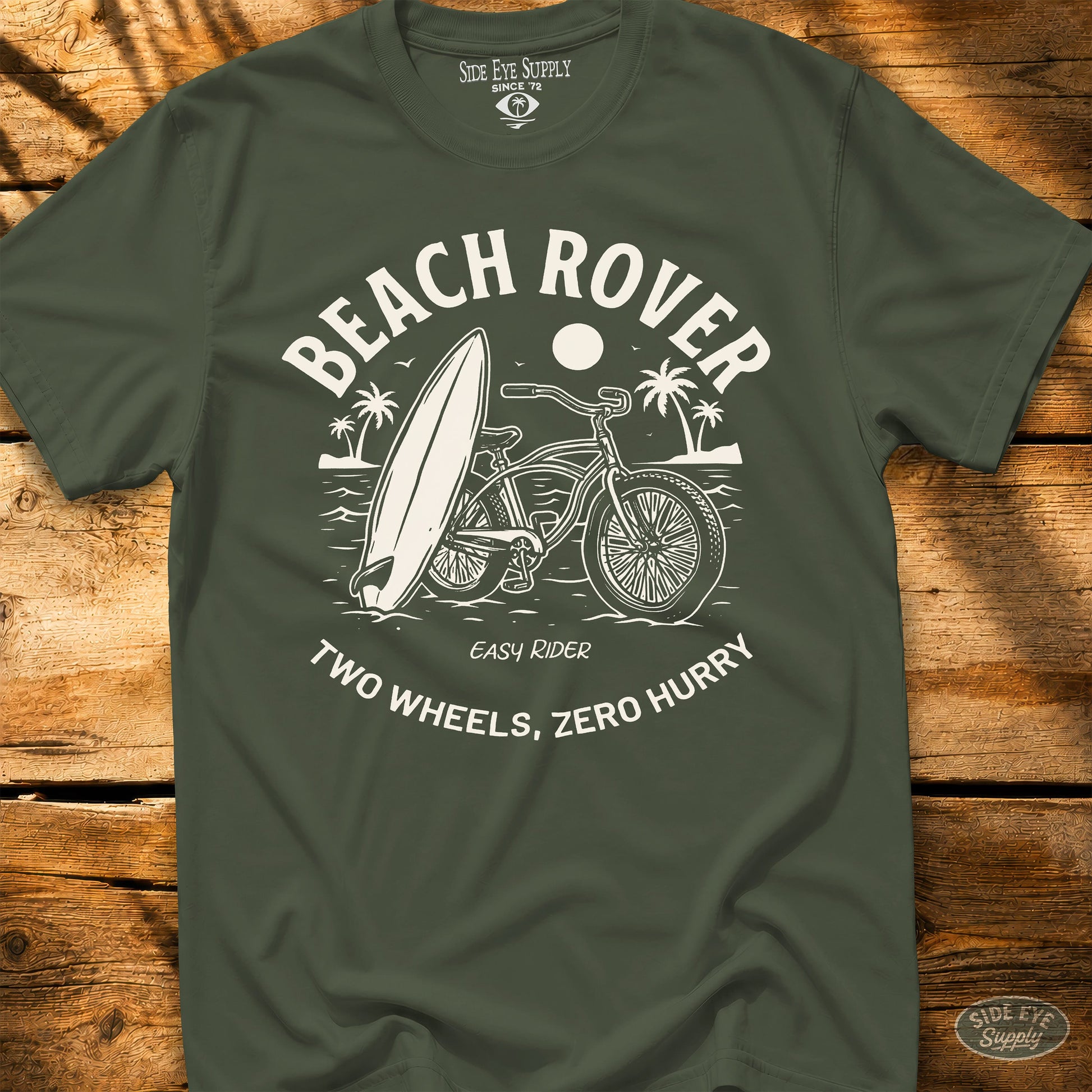 Beach Rover Tee Military Green / S - by Side Eye Supply - Surf Beach Life Apparel