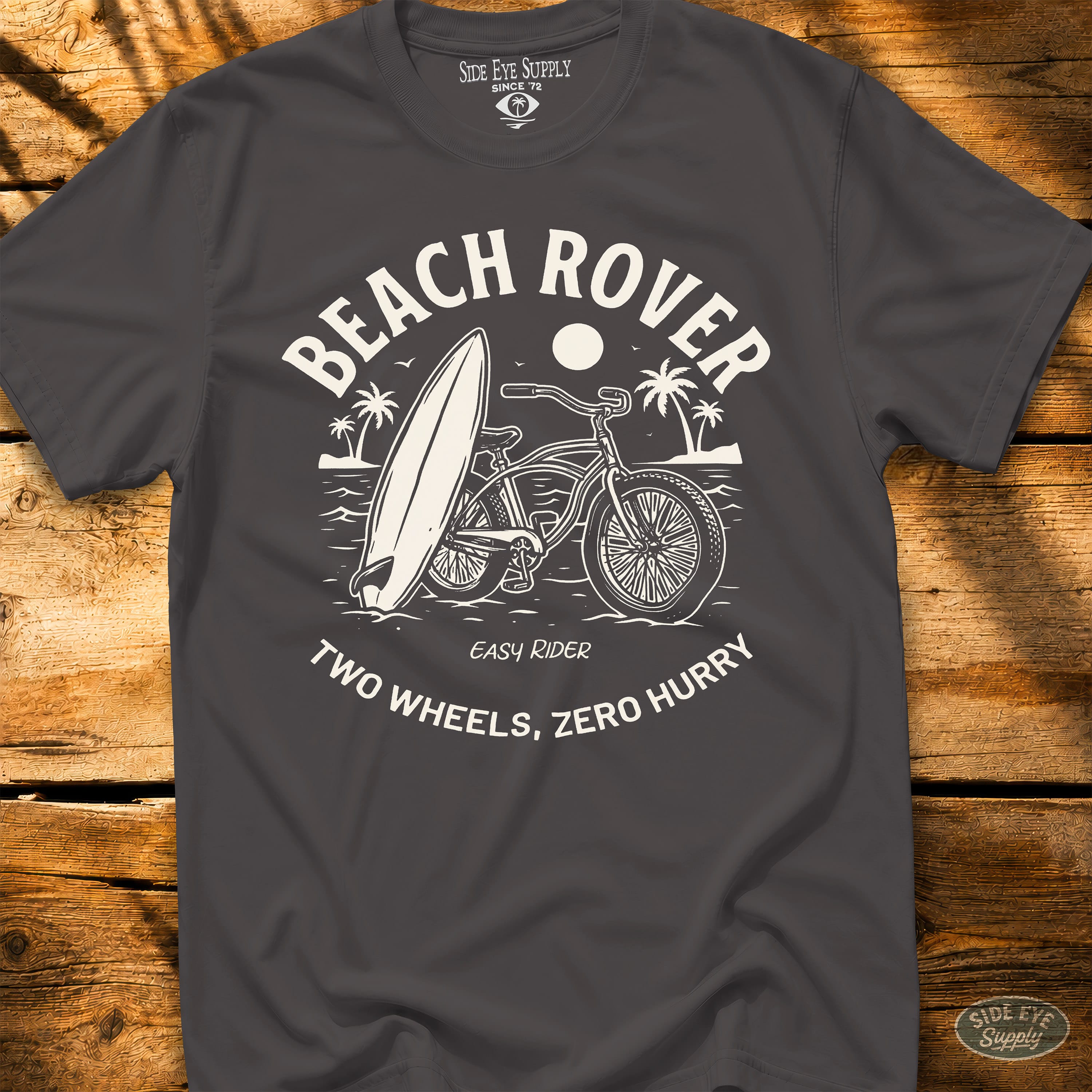 Beach Rover Tee Charcoal / S - by Side Eye Supply - Surf Beach Life Apparel