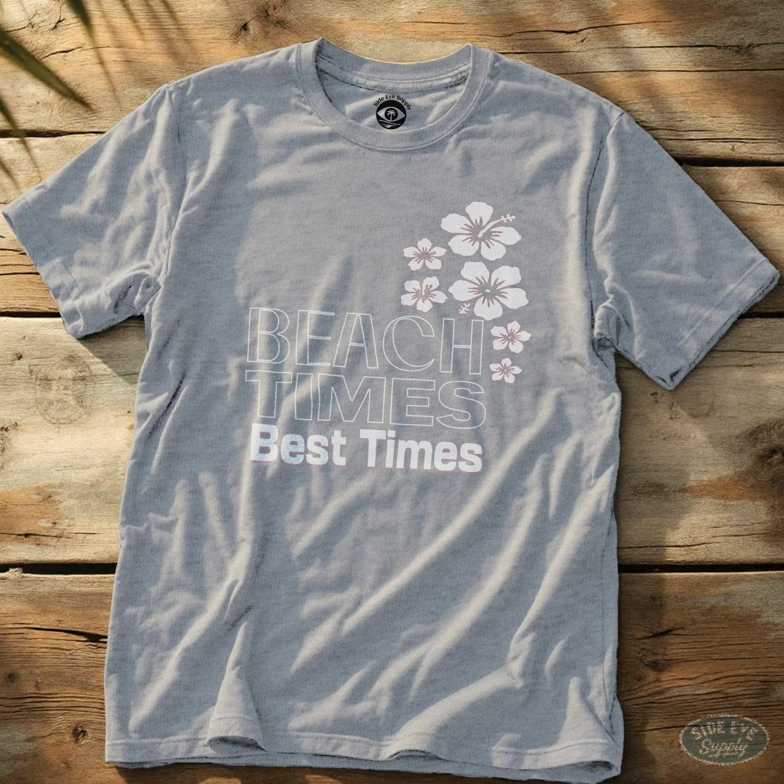 Beach Times Best Times Tee Sport Grey / S - by Side Eye Supply - Surf Beach Life Apparel