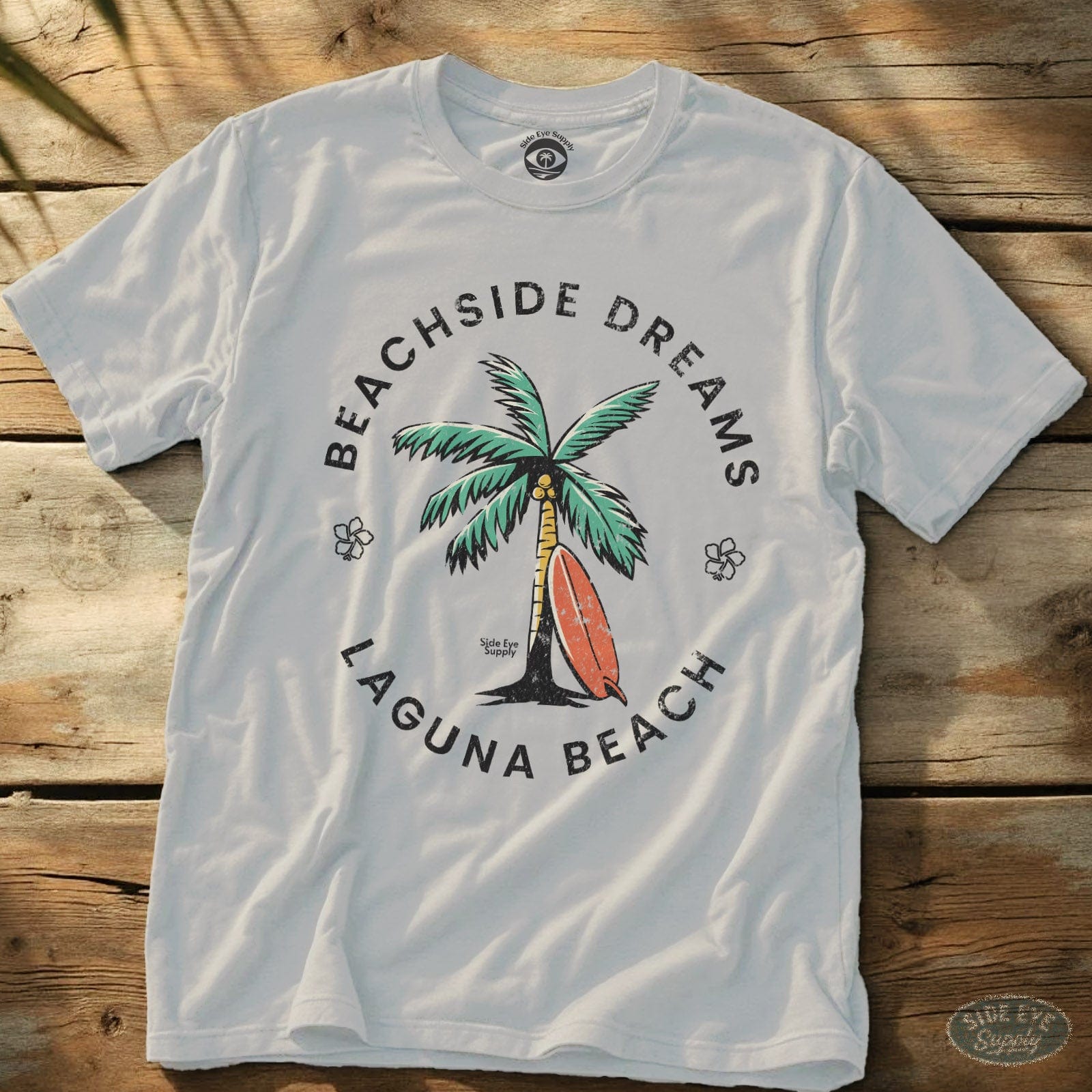 Beachside Dreams T-Shirt White / S - by Side Eye Supply - Surf Beach Life Apparel
