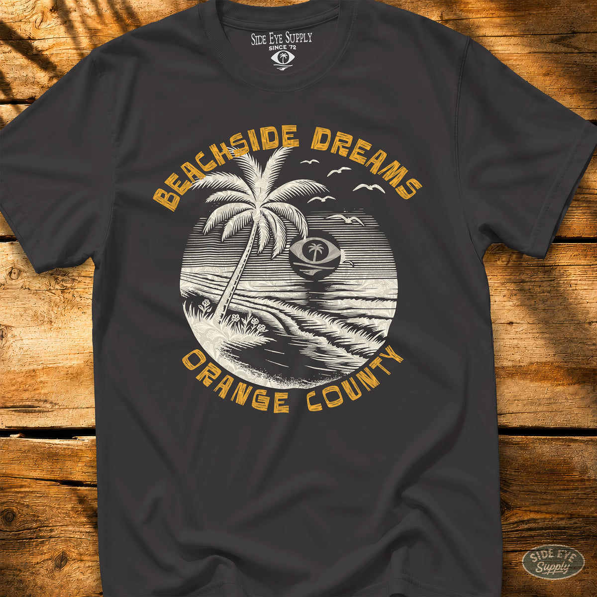 Beachside Dreams Tee Black / S - by Side Eye Supply - Surf Beach Life Apparel