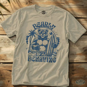 Bearly Behaving Tee Natural / S - by Side Eye Supply - Surf Beach Life Apparel
