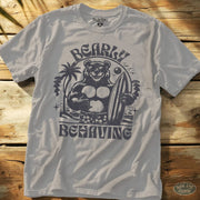 Bearly Behaving Tee Ice Grey / S - by Side Eye Supply - Surf Beach Life Apparel