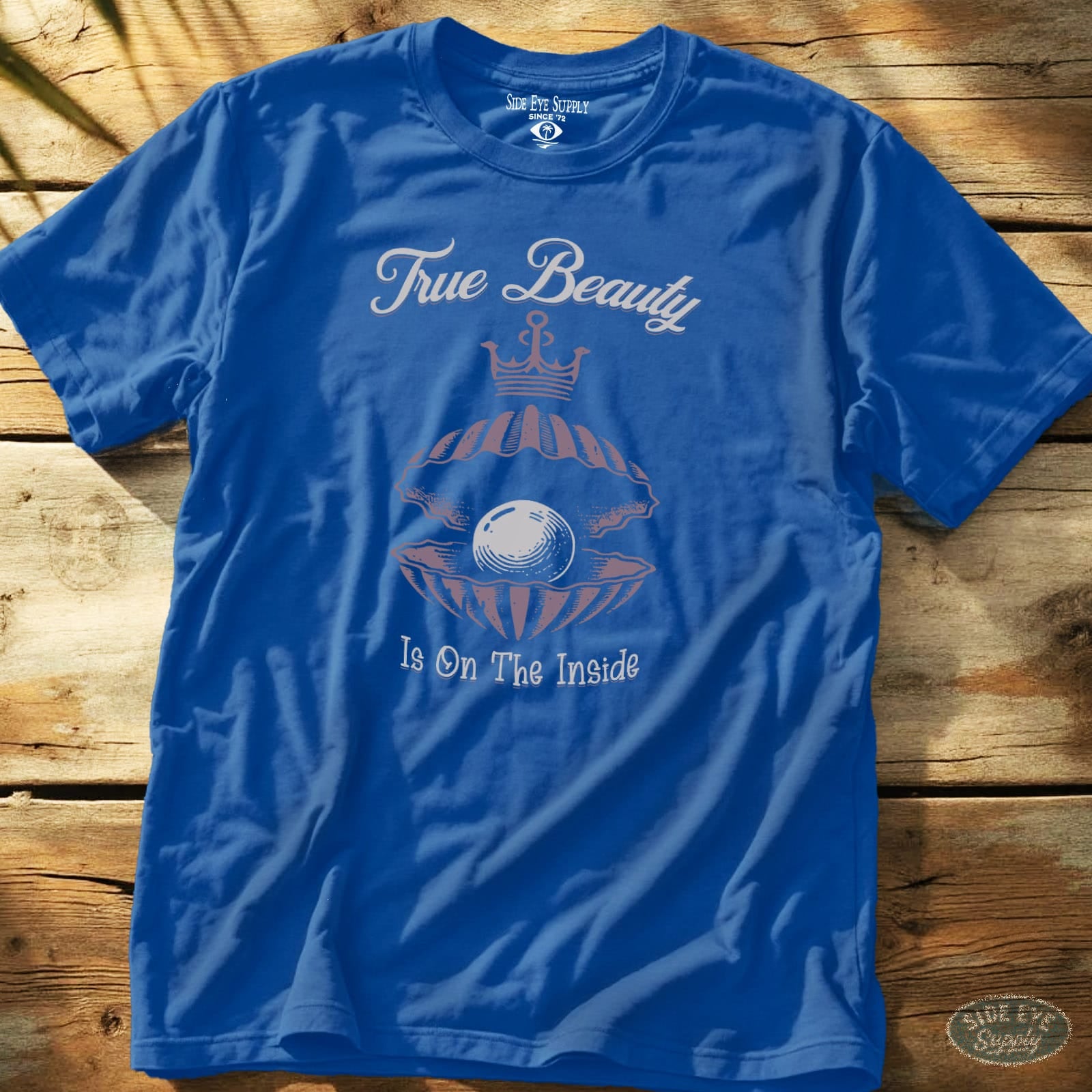 Beauty on the Inside Tee Royal / S - by Side Eye Supply - Surf Beach Life Apparel