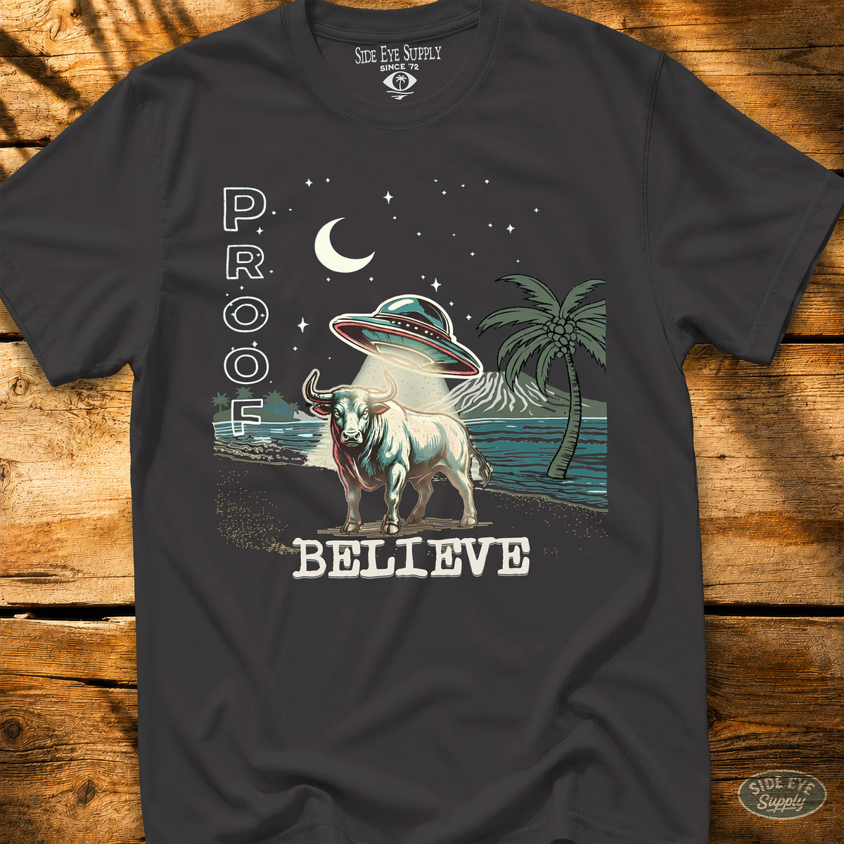 Believe Tee Black / S - by Side Eye Supply - Surf Beach Life Apparel