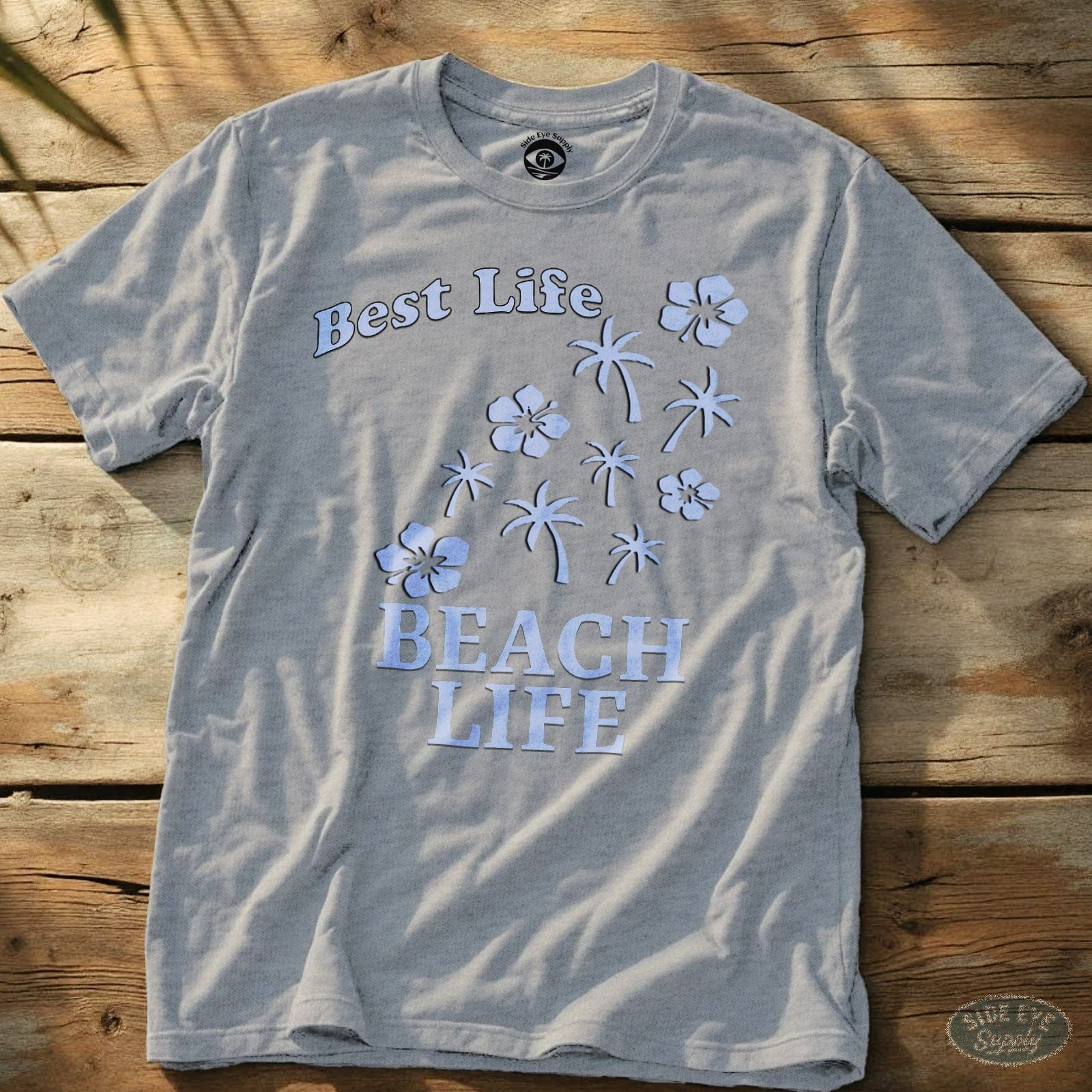 Best Life Tee Sport Grey / S - by Side Eye Supply - Surf Beach Life Apparel