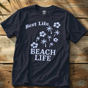 Best Life Tee Navy / S - by Side Eye Supply - Surf Beach Life Apparel