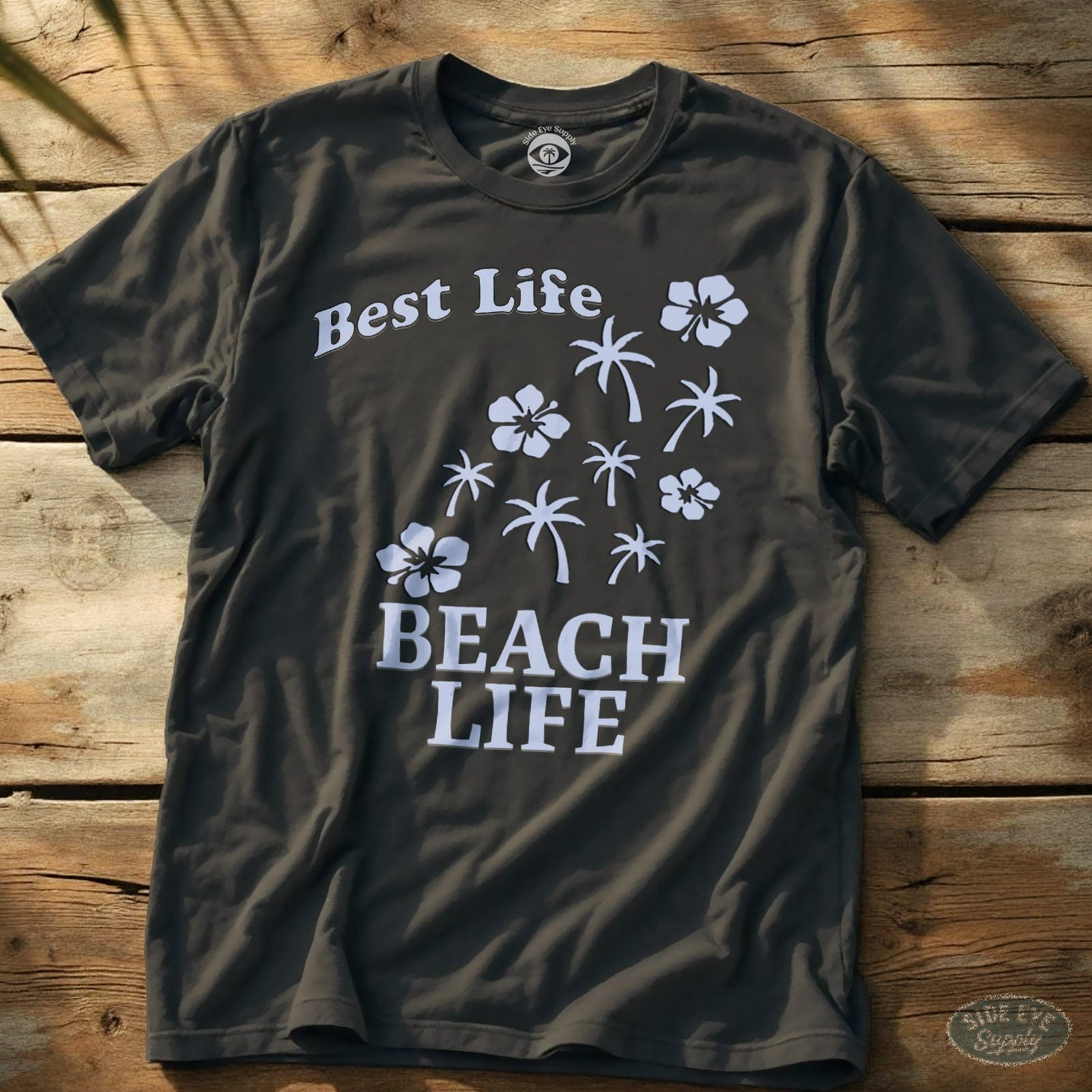 Best Life Tee Charcoal / S - by Side Eye Supply - Surf Beach Life Apparel
