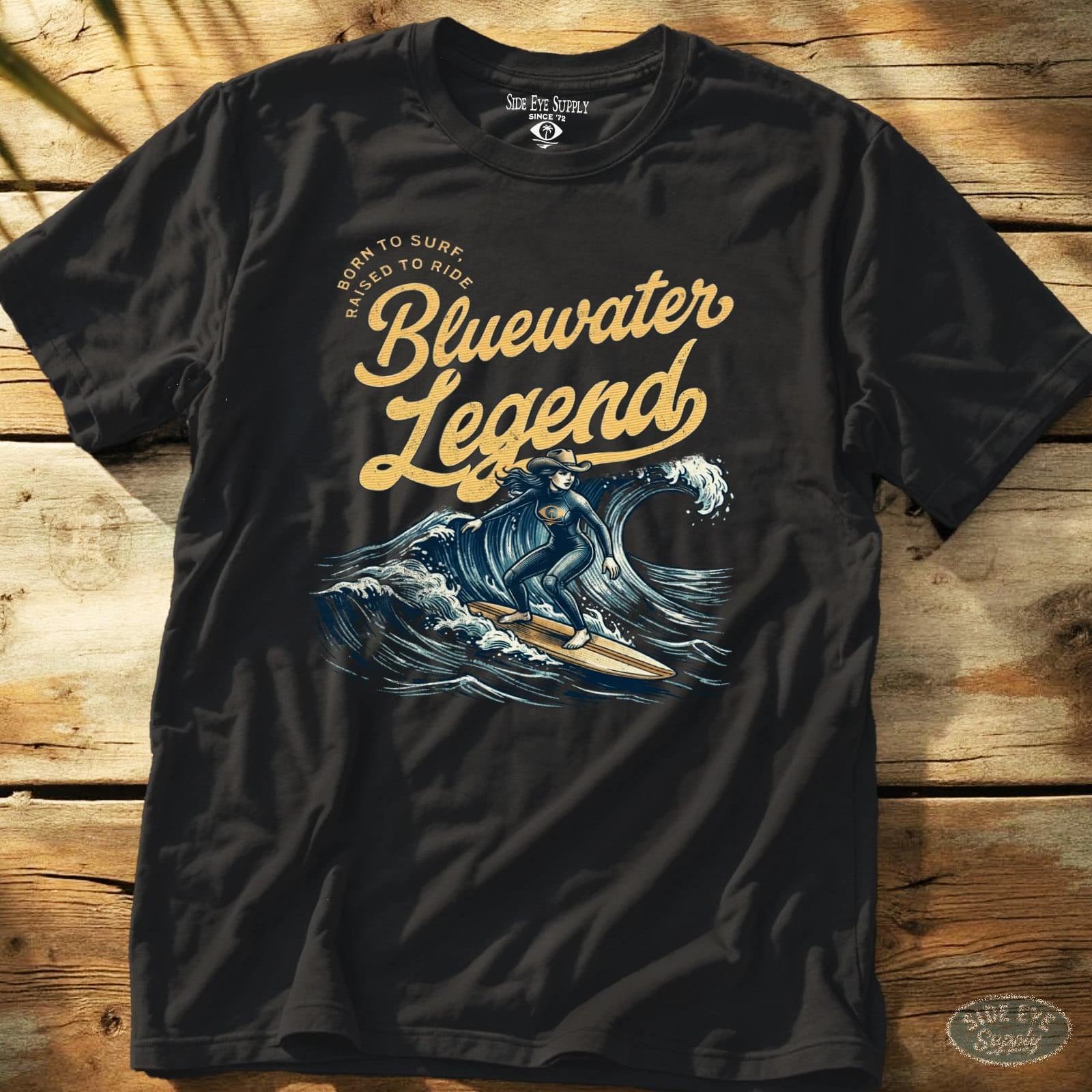 Bluewater Legend Tee Black / S - by Side Eye Supply - Surf Beach Life Apparel