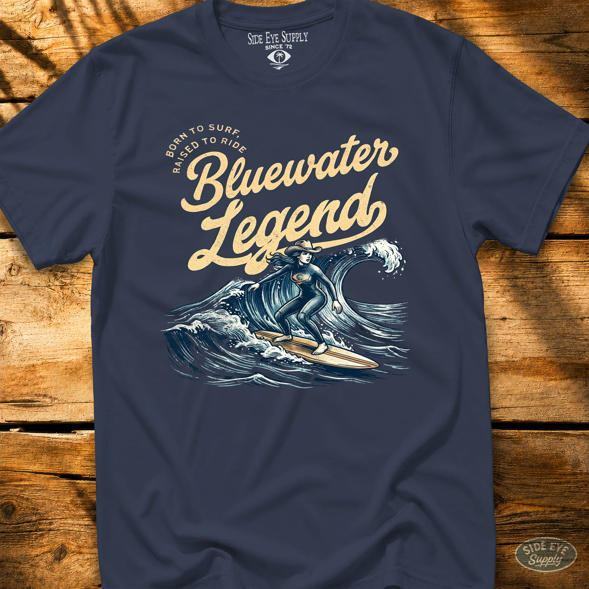 Bluewater Legend Tee Navy / S - by Side Eye Supply - Surf Beach Life Apparel