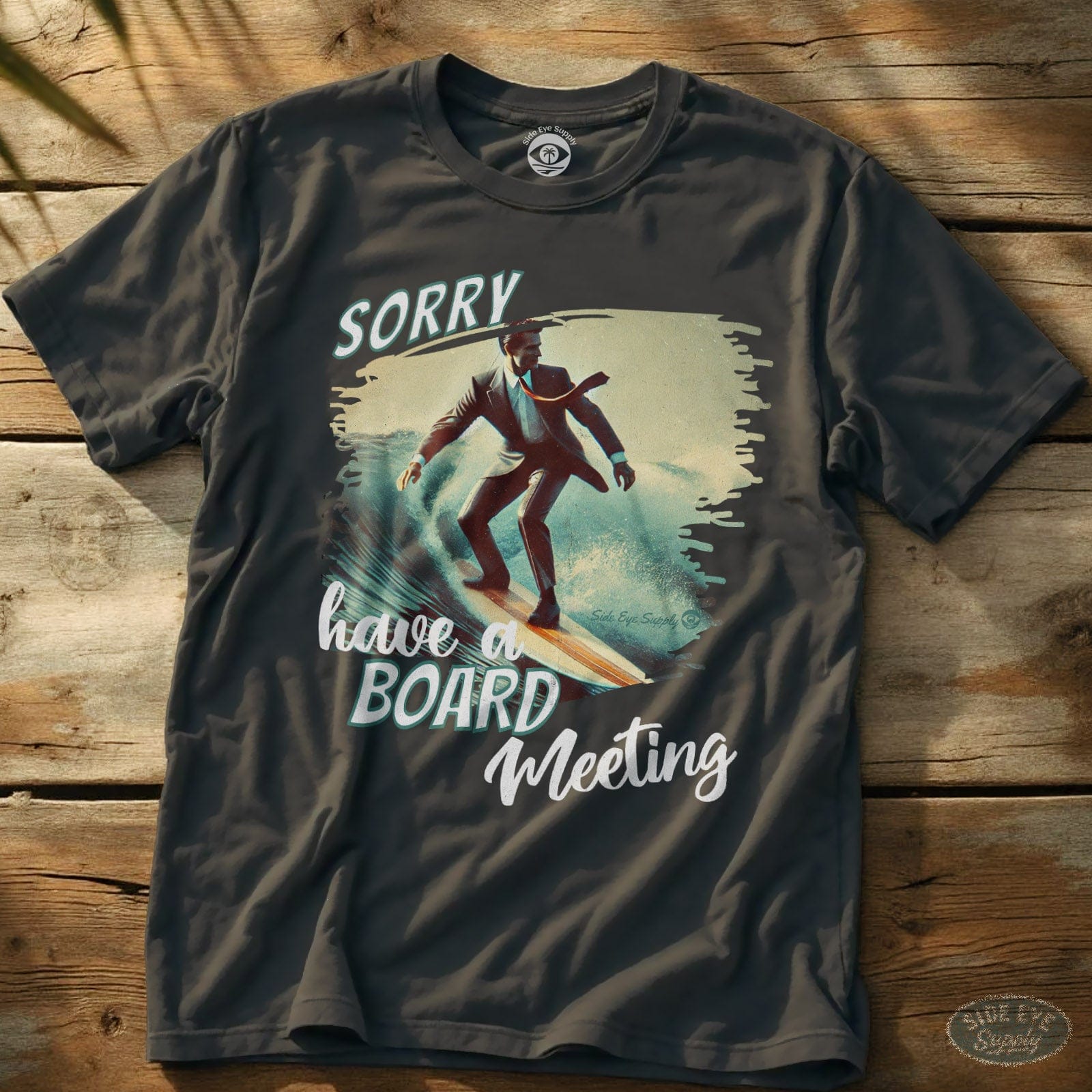 Board Meeting Tee Charcoal / S - by Side Eye Supply - Surf Beach Life Apparel