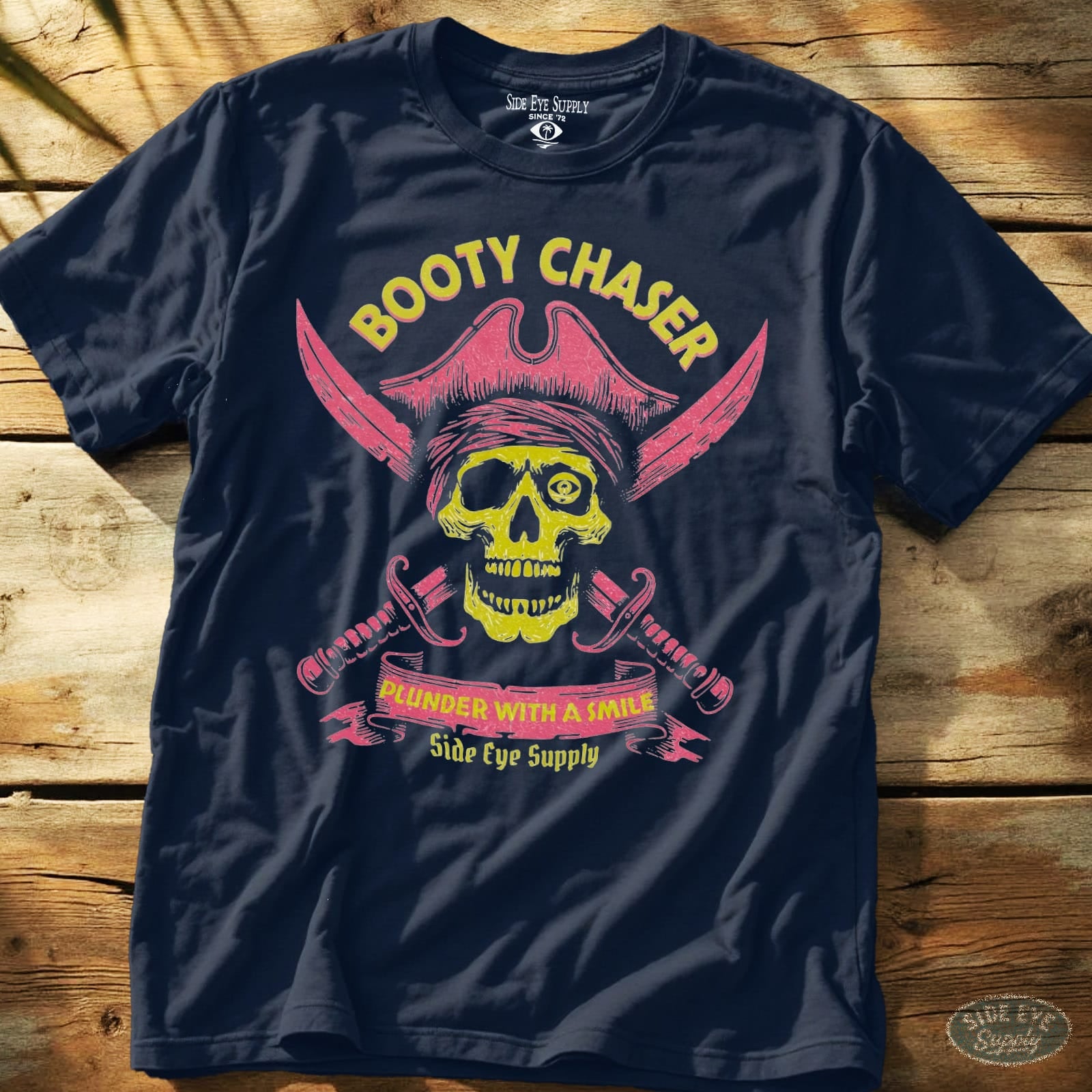 Bone Chaser Tee Navy / S - by Side Eye Supply - Surf Beach Life Apparel