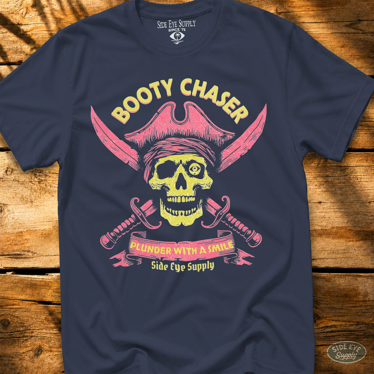 Bone Chaser Tee Navy / S - by Side Eye Supply - Surf Beach Life Apparel