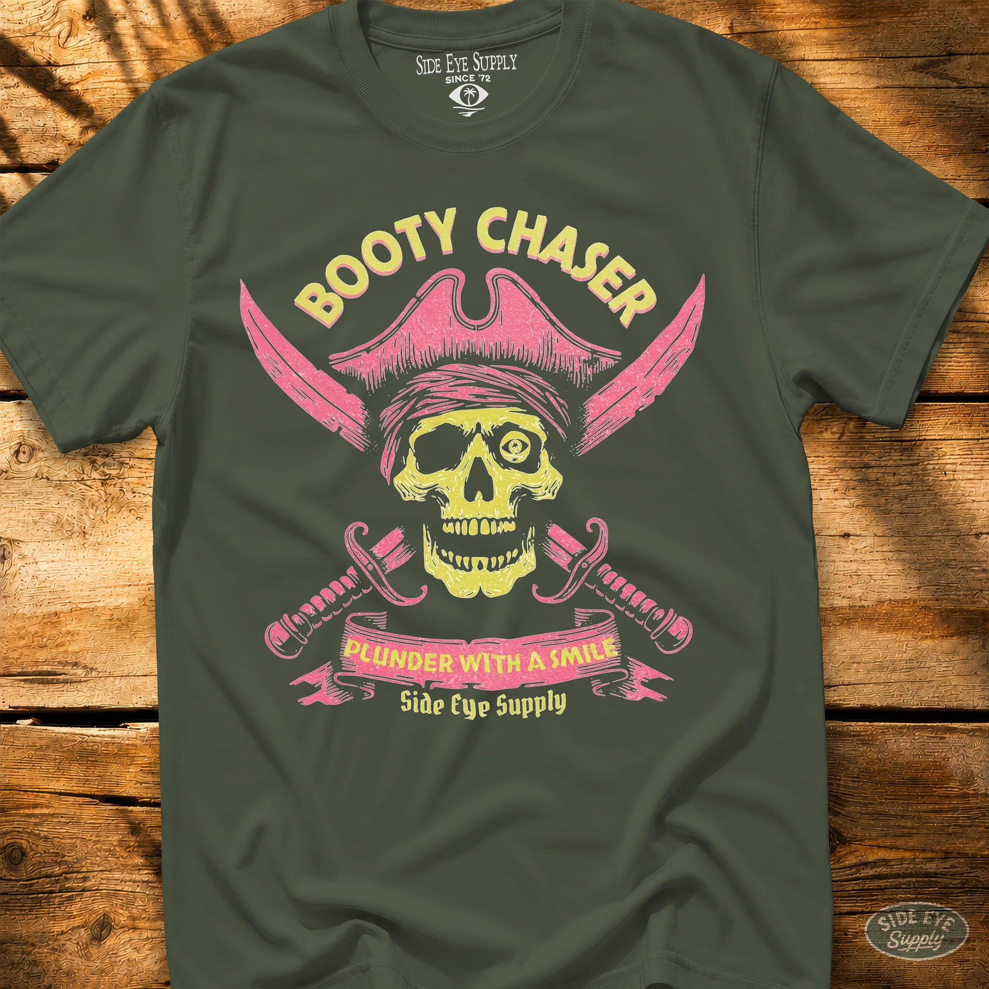 Bone Chaser Tee Military Green / S - by Side Eye Supply - Surf Beach Life Apparel