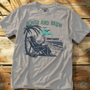 Bones and Brew Tee Ice Grey / S - by Side Eye Supply - Surf Beach Life Apparel