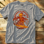 Bones & Boards Tee Sport Grey / S - by Side Eye Supply - Surf Beach Life Apparel