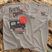 Born to Cruise - Tee Ice Grey / S - by Side Eye Supply - Surf Beach Life Apparel