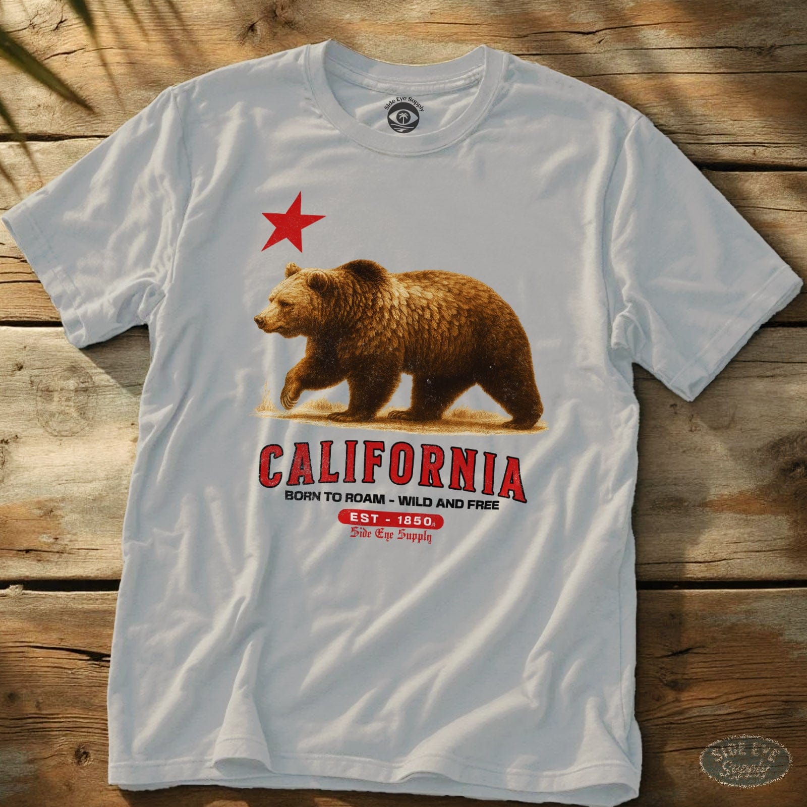 Born to Roam Tee White / S - by Side Eye Supply - Surf Beach Life Apparel