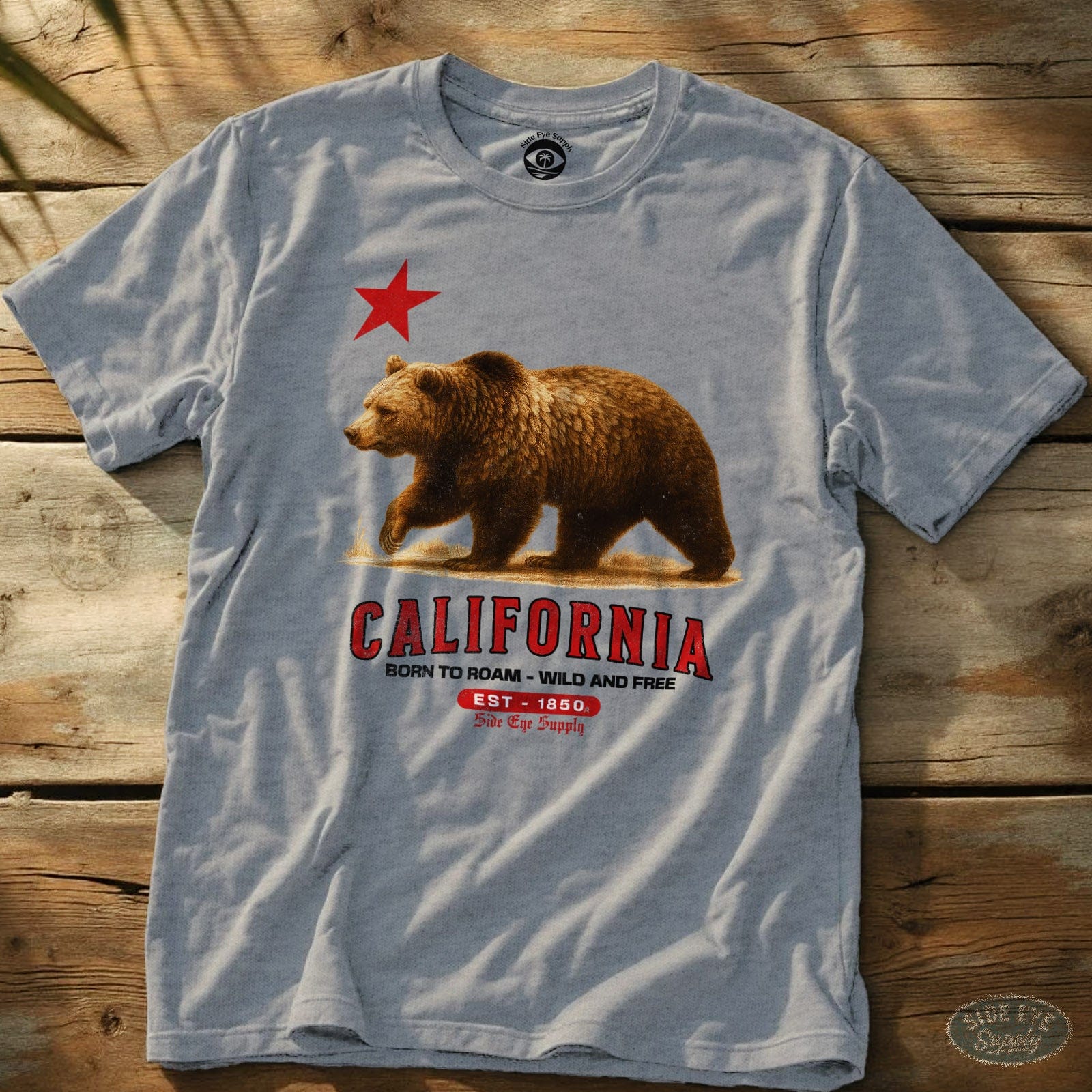 Born to Roam Tee Sport Grey / S - by Side Eye Supply - Surf Beach Life Apparel