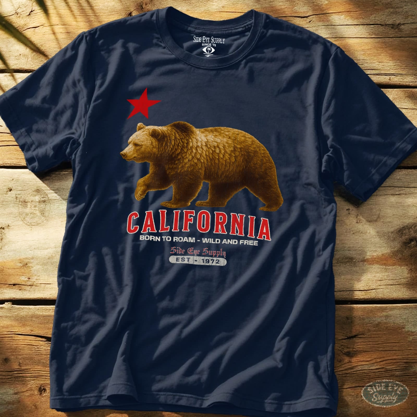 Born to Roam Tee Navy / S - by Side Eye Supply - Surf Beach Life Apparel