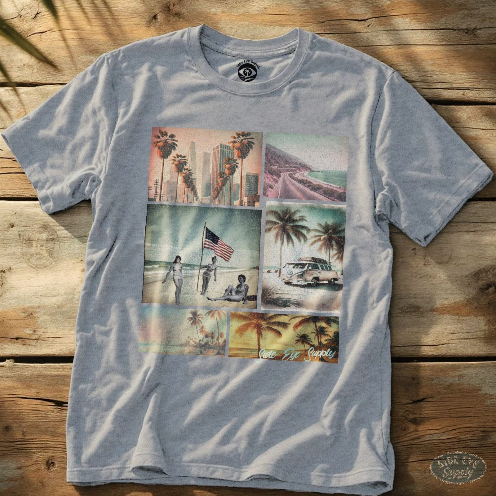 California Dreams Tee Sport Grey / S - by Side Eye Supply - Surf Beach Life Apparel