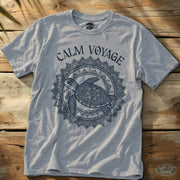 Calm Voyage Tee Sport Grey / S - by Side Eye Supply - Surf Beach Life Apparel