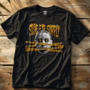 Caution Tape Tee Black / S - by Side Eye Supply - Surf Beach Life Apparel