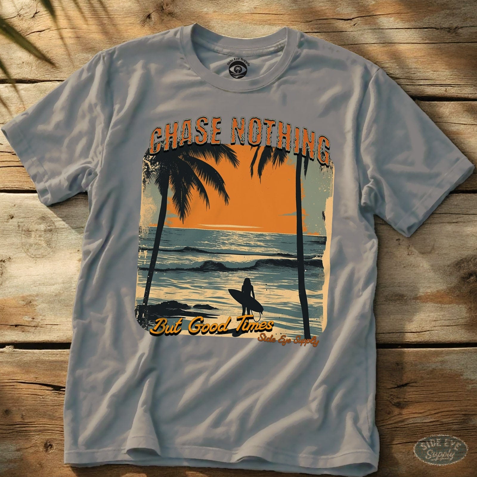Chase Nothing Tee Ice Grey / S - by Side Eye Supply - Surf Beach Life Apparel