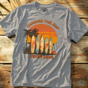 Chasing the Sun - Never Done Tee Sport Grey / S - by Side Eye Supply - Surf Beach Life Apparel