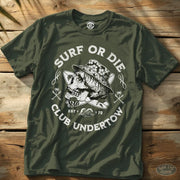 Club Undertow Tee Military Green / S - by Side Eye Supply - Surf Beach Life Apparel