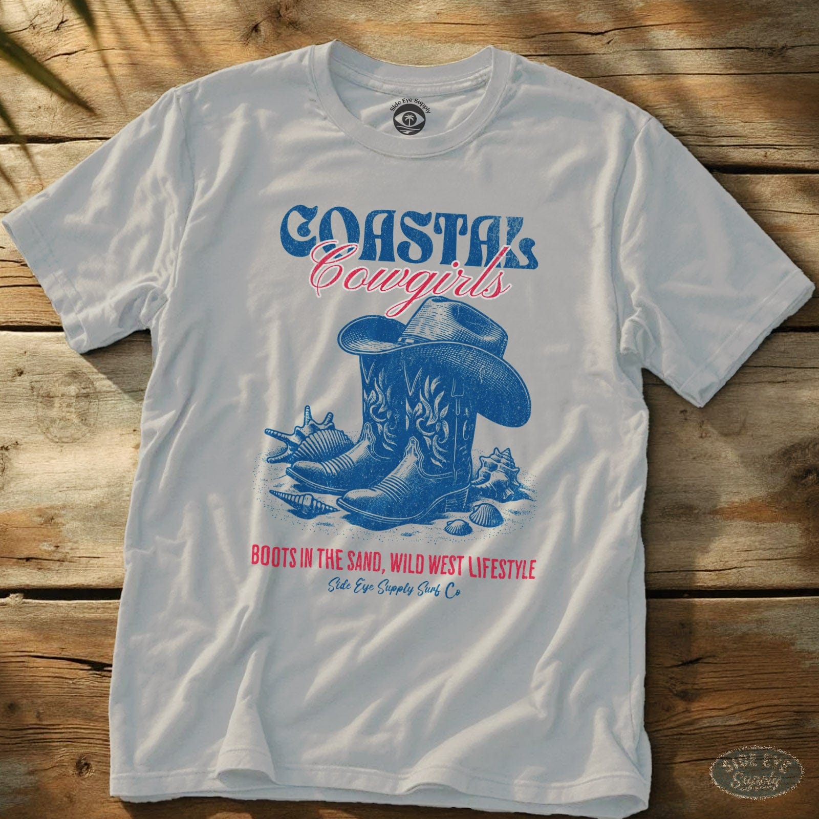 Coastal Cowgirls Tee White / S - by Side Eye Supply - Surf Beach Life Apparel