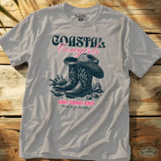 Coastal Cowgirls Tee Ice Grey / S - by Side Eye Supply - Surf Beach Life Apparel