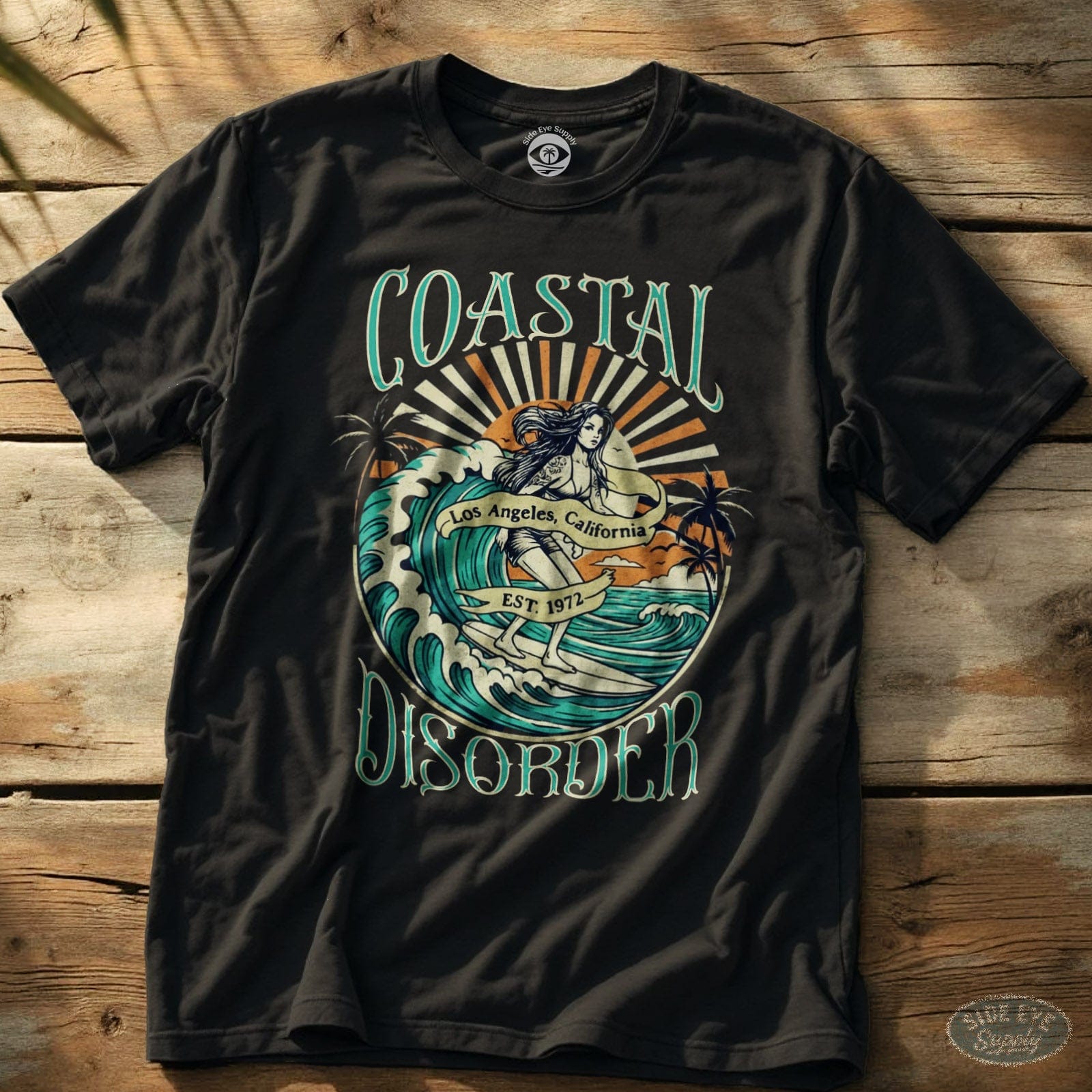 Coastal Disorder Tee Black / S - by Side Eye Supply - Surf Beach Life Apparel