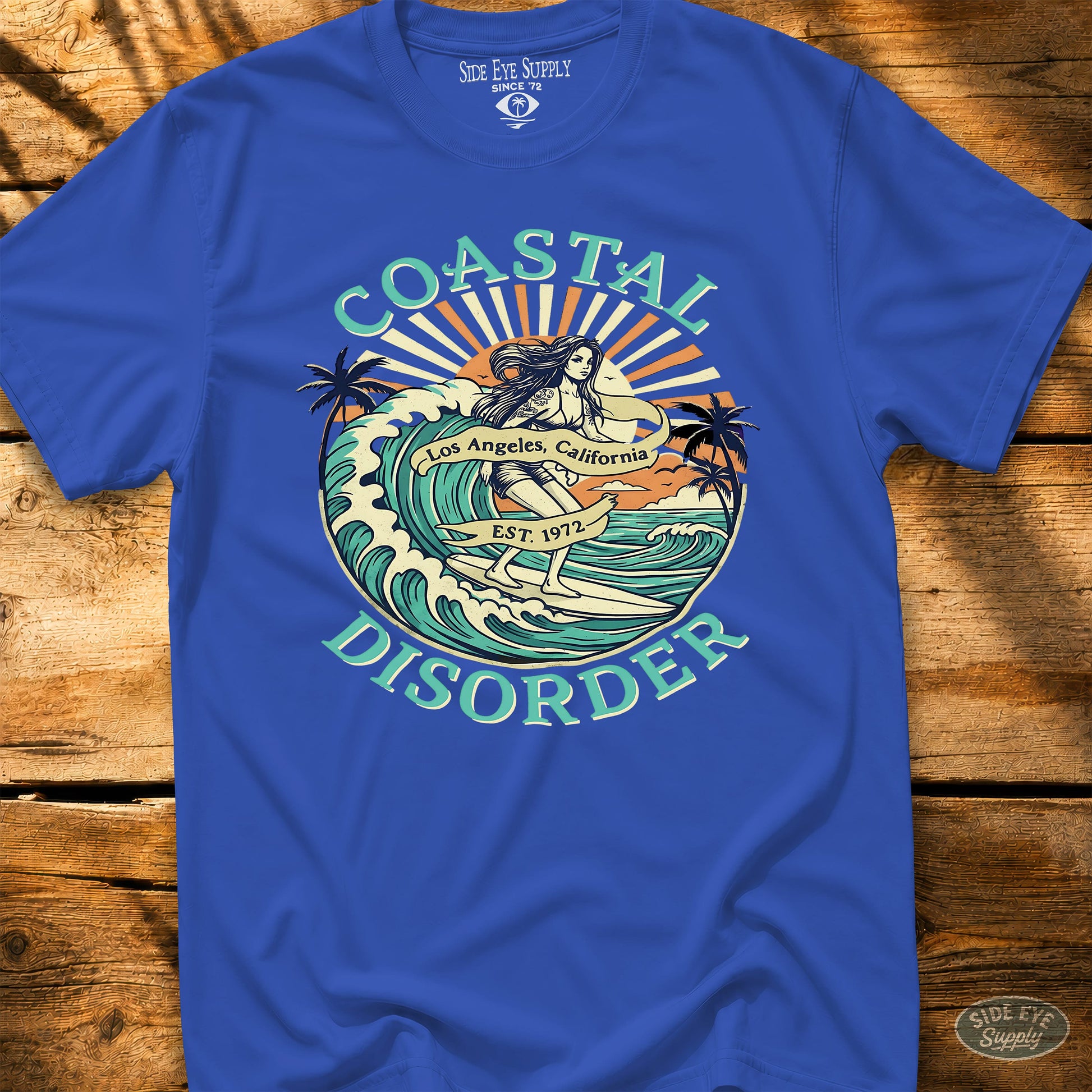 Coastal Disorder Tee Royal / S - by Side Eye Supply - Surf Beach Life Apparel