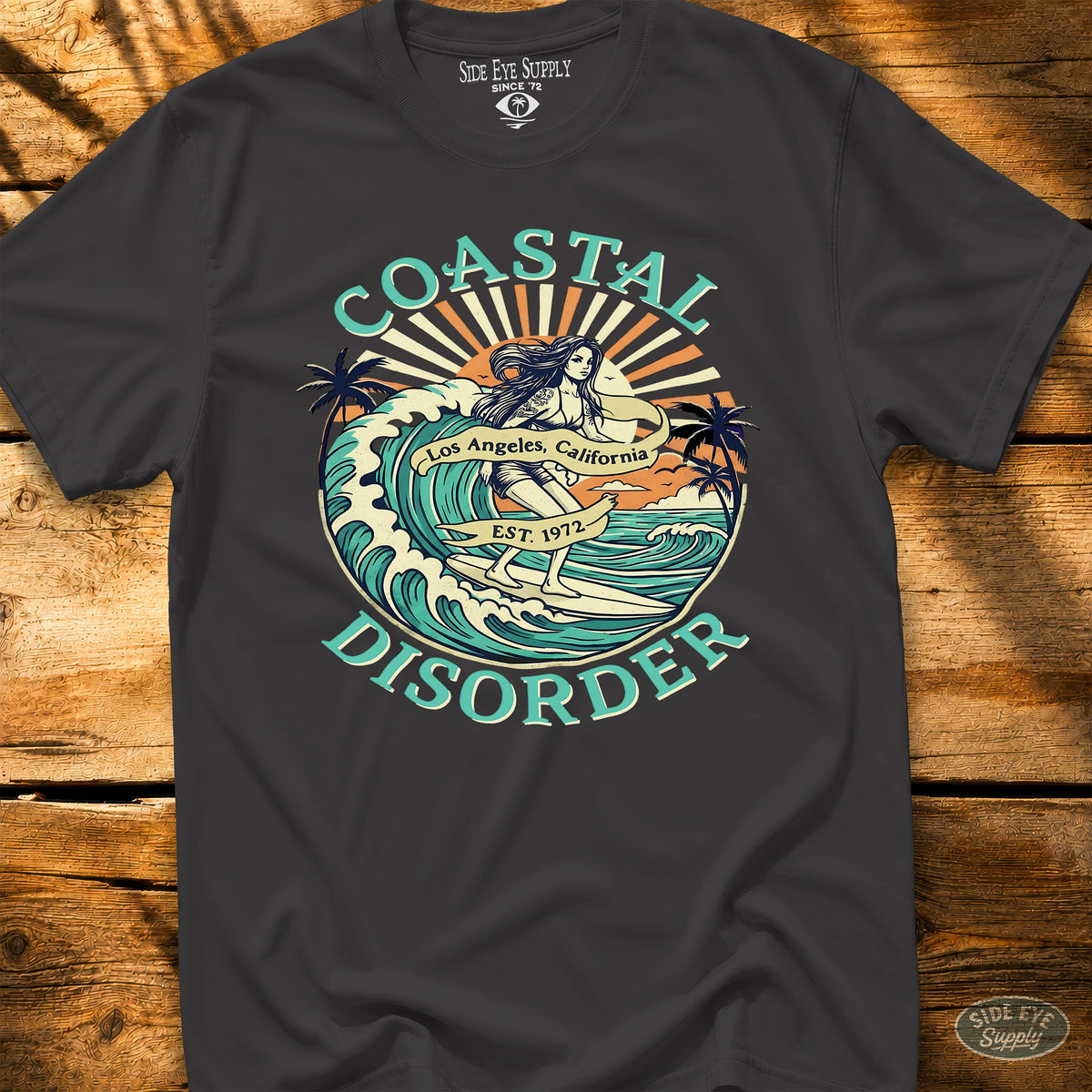 Coastal Disorder Tee Black / S - by Side Eye Supply - Surf Beach Life Apparel