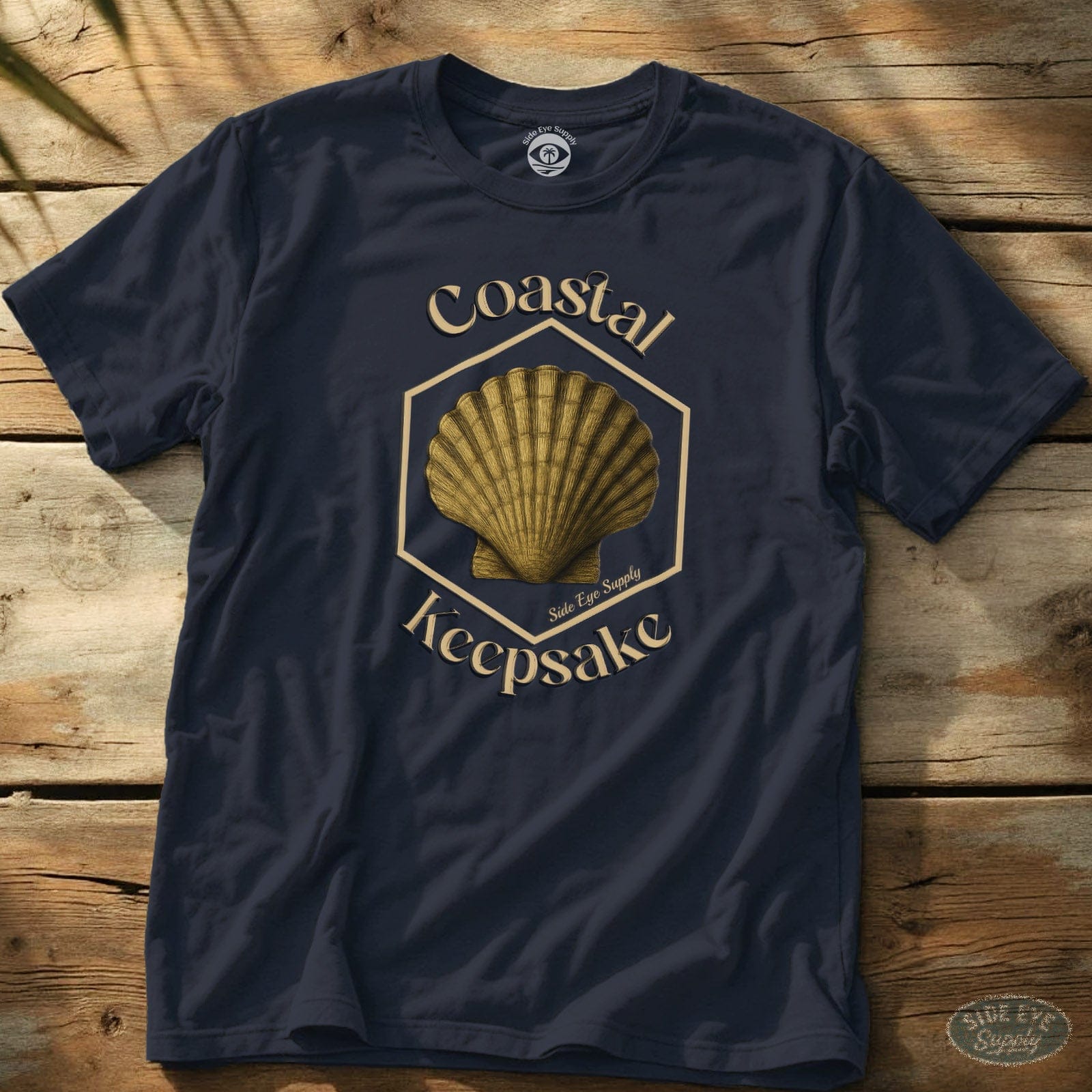 Coastal Keepsake Tee Navy / S - by Side Eye Supply - Surf Beach Life Apparel